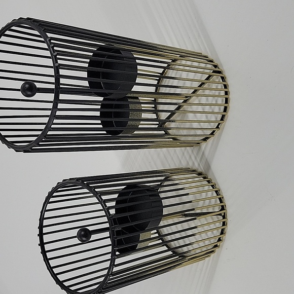 Elegant Black and Gold Candle Holders NEW - Picture 10 of 14